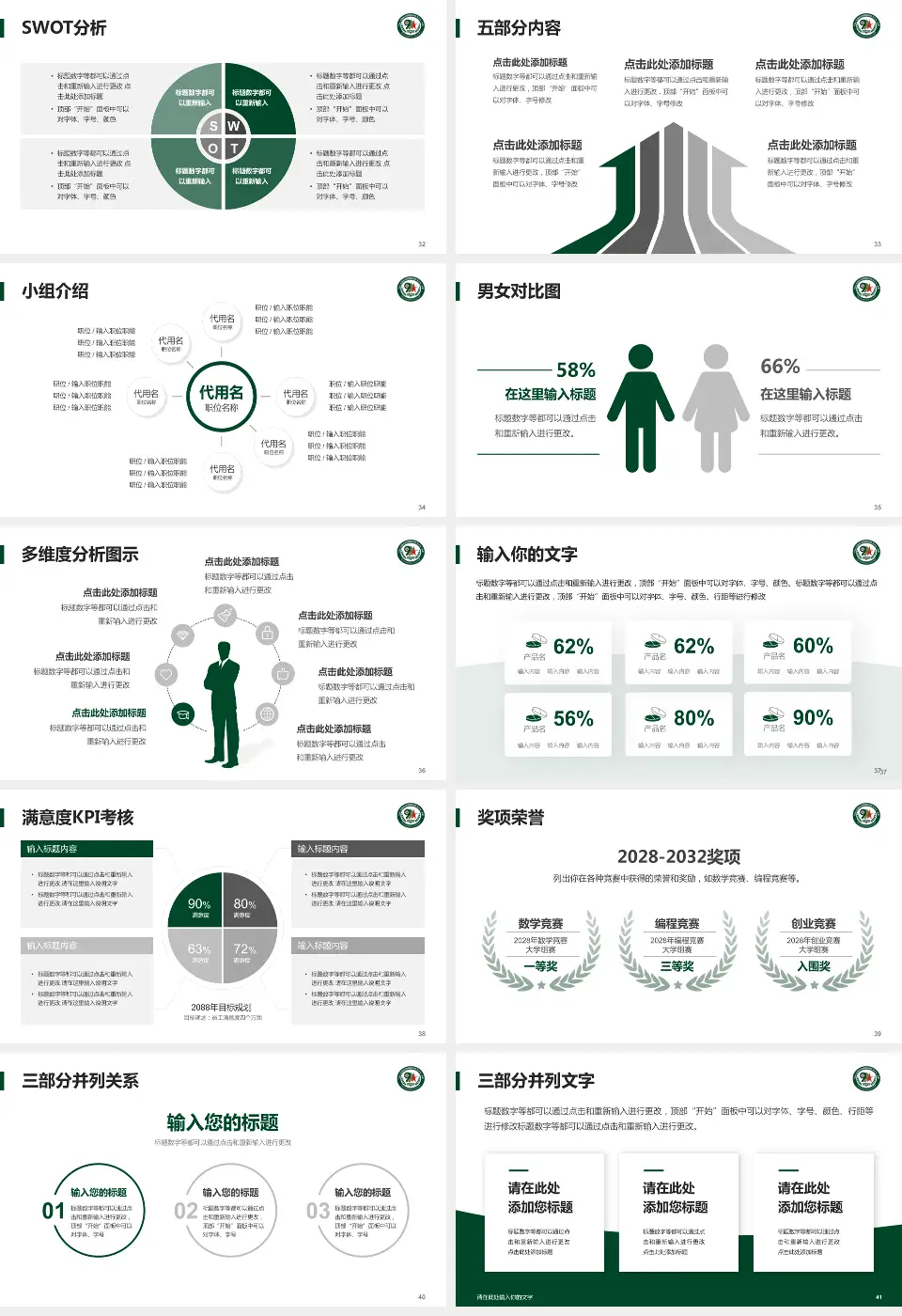 联勤保障部队第九九一医院医疗行业比赛专用PPT模板16:9格式幻灯片预览图5