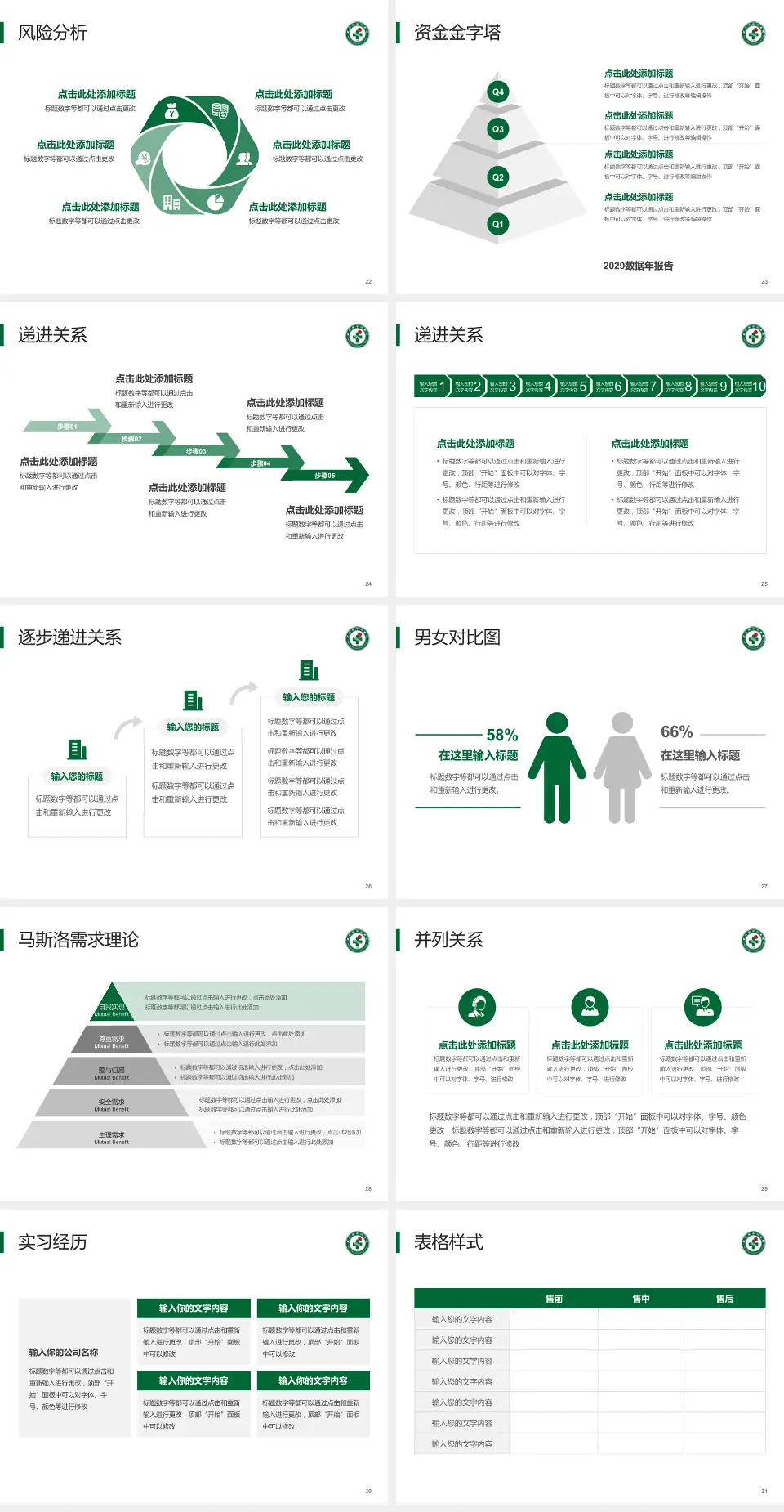 武汉市中心医院后湖院区项目申请与汇报PPT模板4:3格式幻灯片预览图4