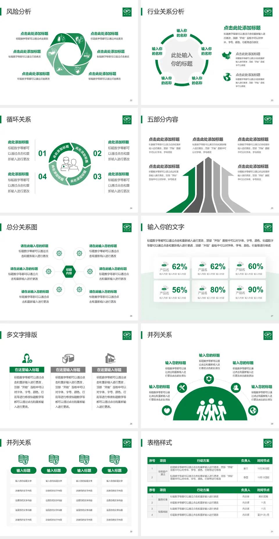 荆州市第二人民医院科室介绍与推广PPT模板4:3格式幻灯片预览图4