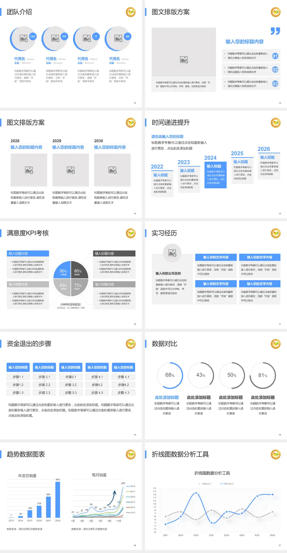 武汉市精神卫生中心六角亭院区培训与教育PPT模板4:3格式幻灯片预览图3