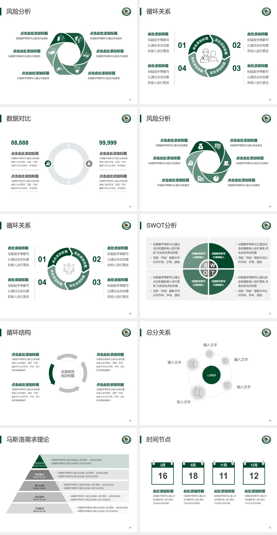 联勤保障部队第九九一医院科研成果展示PPT模板4:3格式幻灯片预览图4