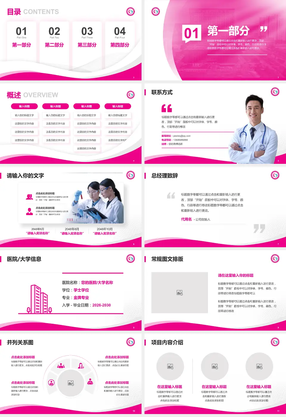 湖北省妇幼保健院光谷院区会议与研讨会PPT模板16:9格式幻灯片预览图2