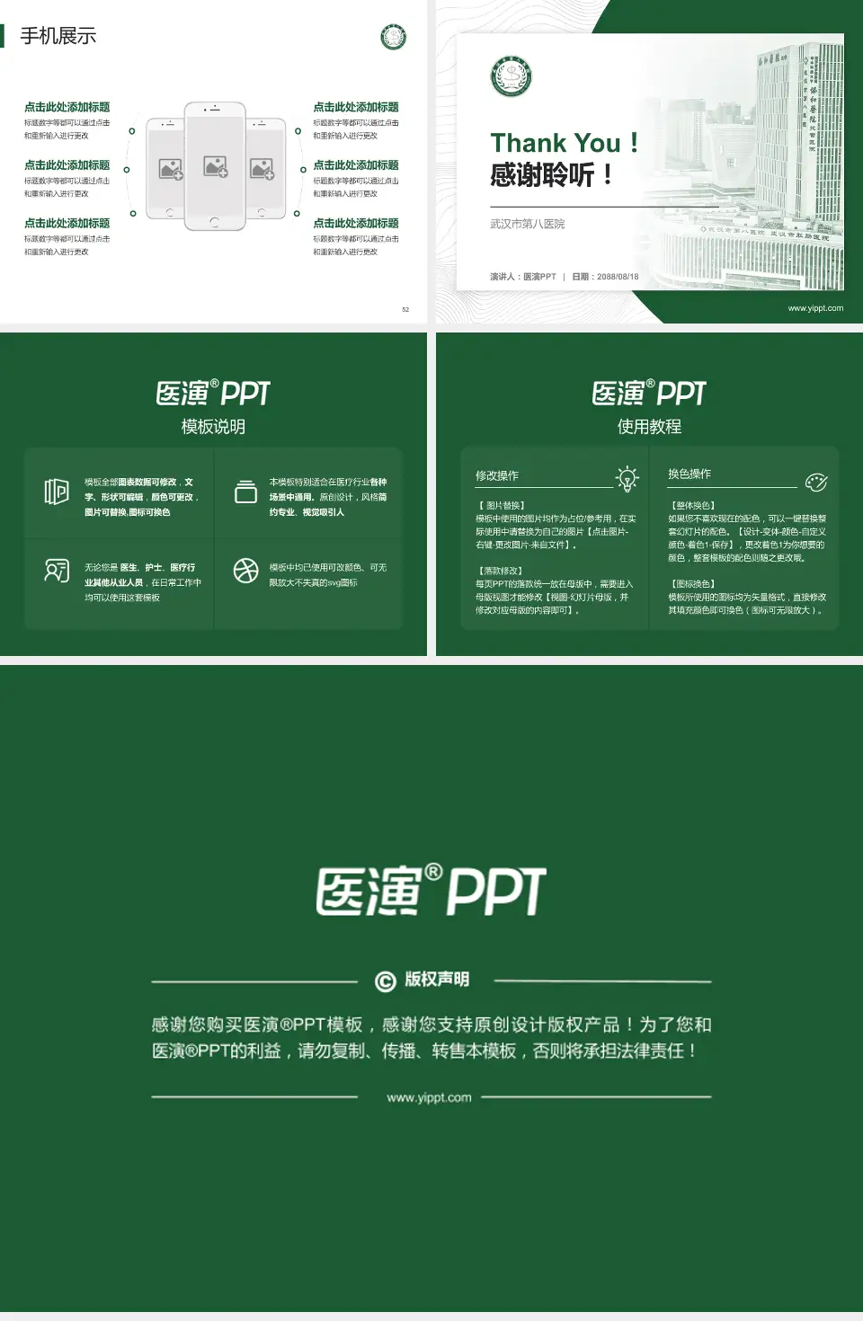 武汉市第八医院医院管理报告PPT模板4:3格式幻灯片预览图7