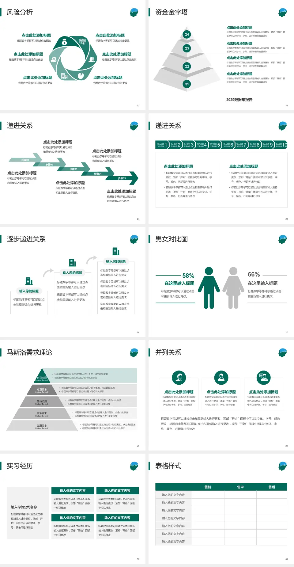 武汉脑科医院项目申请与汇报PPT模板4:3格式幻灯片预览图4