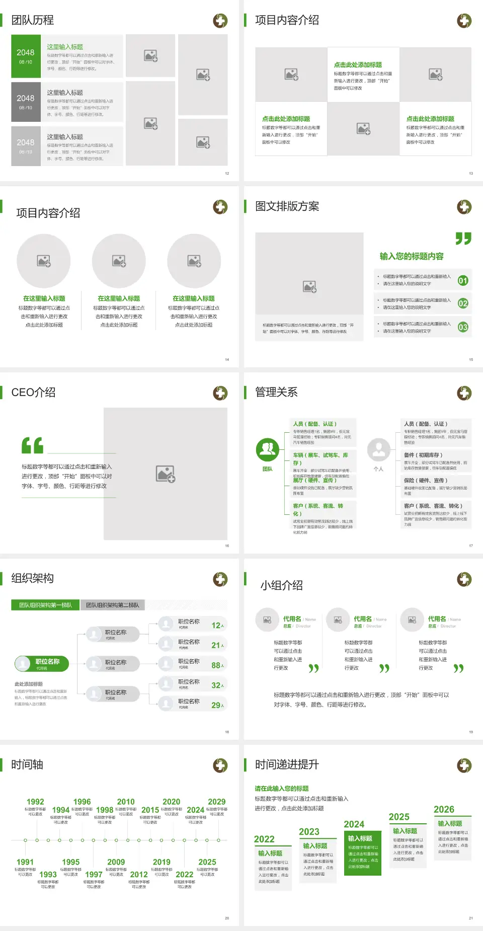 荆门市中医医院屈家岭分院医院管理报告PPT模板4:3格式幻灯片预览图3