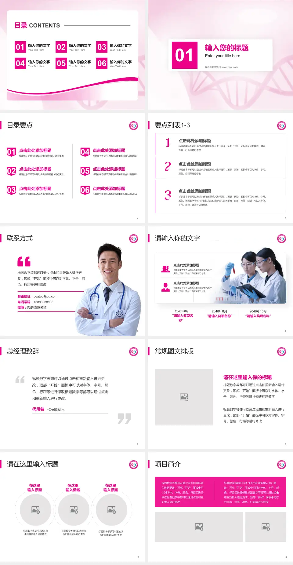 湖北省妇幼保健院项目申请与汇报PPT模板4:3格式幻灯片预览图2