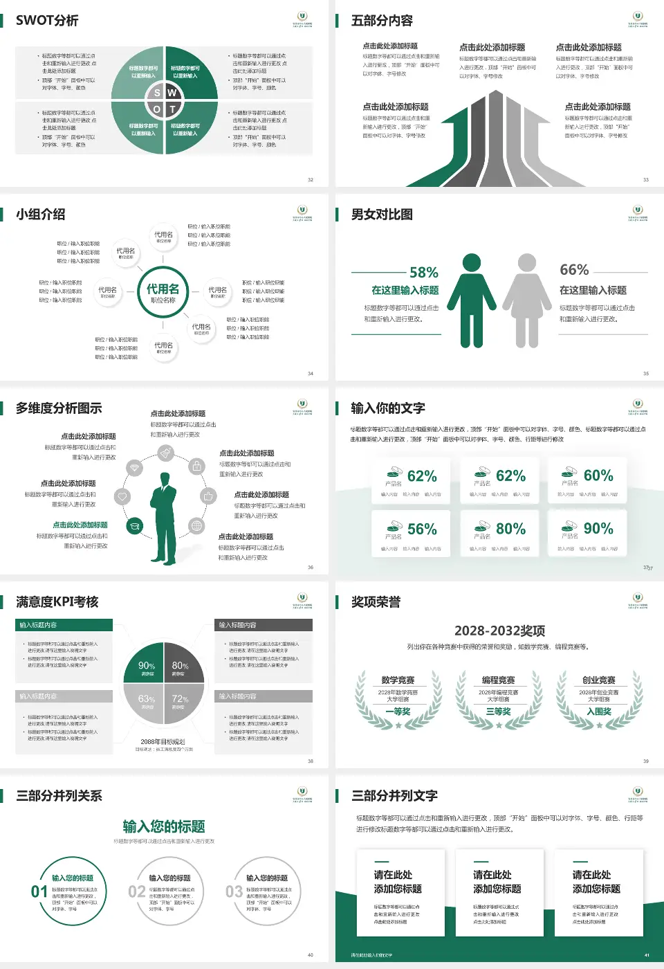 宜昌市中心人民医院江南院区医疗行业比赛专用PPT模板16:9格式幻灯片预览图5