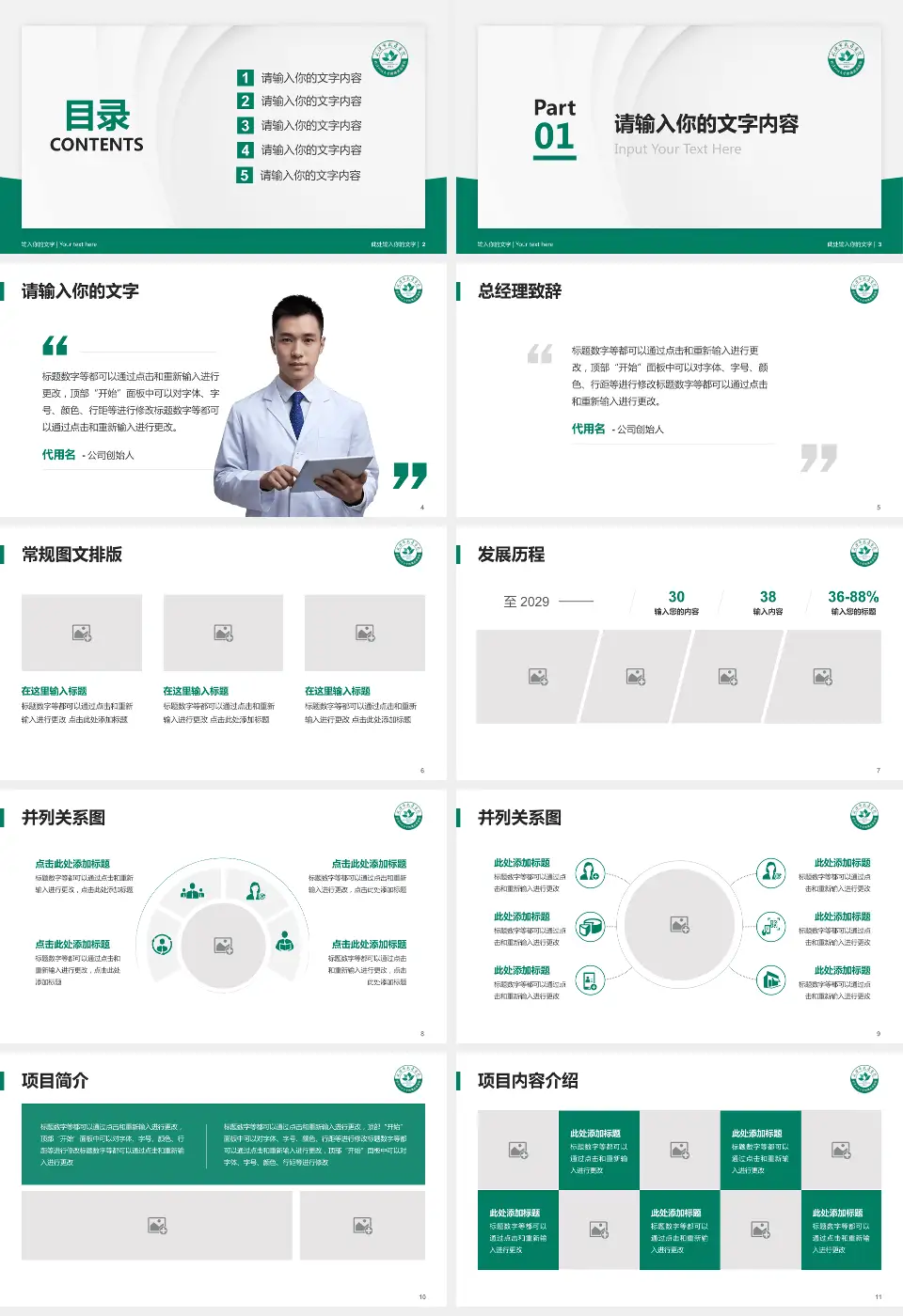 武汉市武昌医院东区医院管理报告PPT模板16:9格式幻灯片预览图2