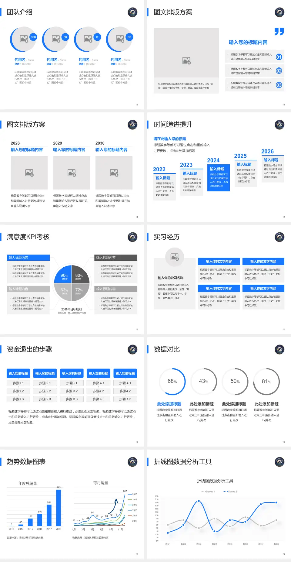 武汉同济航天城医院培训与教育PPT模板4:3格式幻灯片预览图3