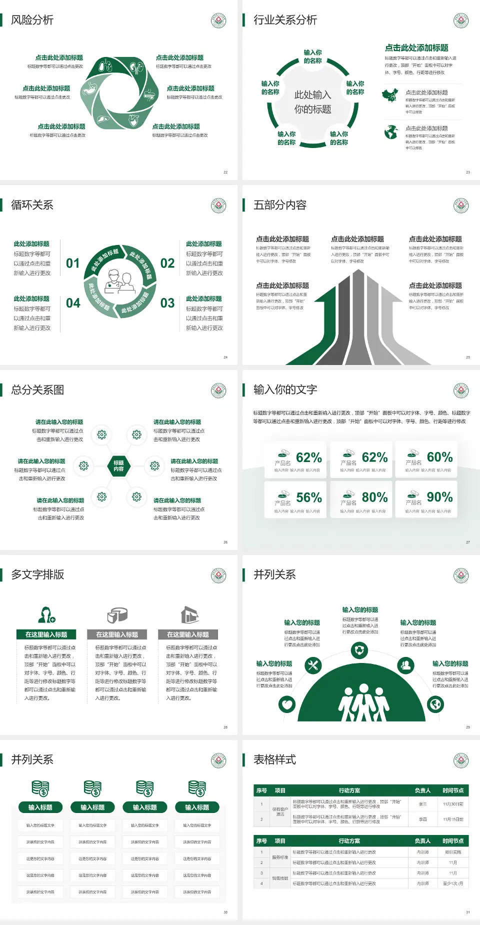 孝感市第一人民医院科室介绍与推广PPT模板4:3格式幻灯片预览图4