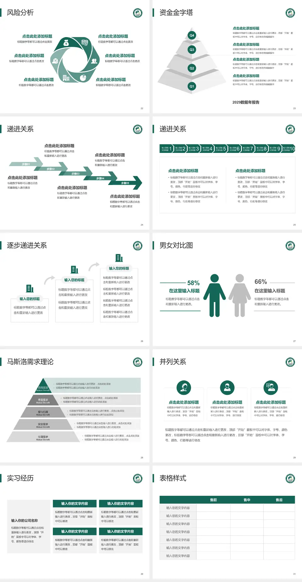 武汉市第四医院常青院区项目申请与汇报PPT模板4:3格式幻灯片预览图4