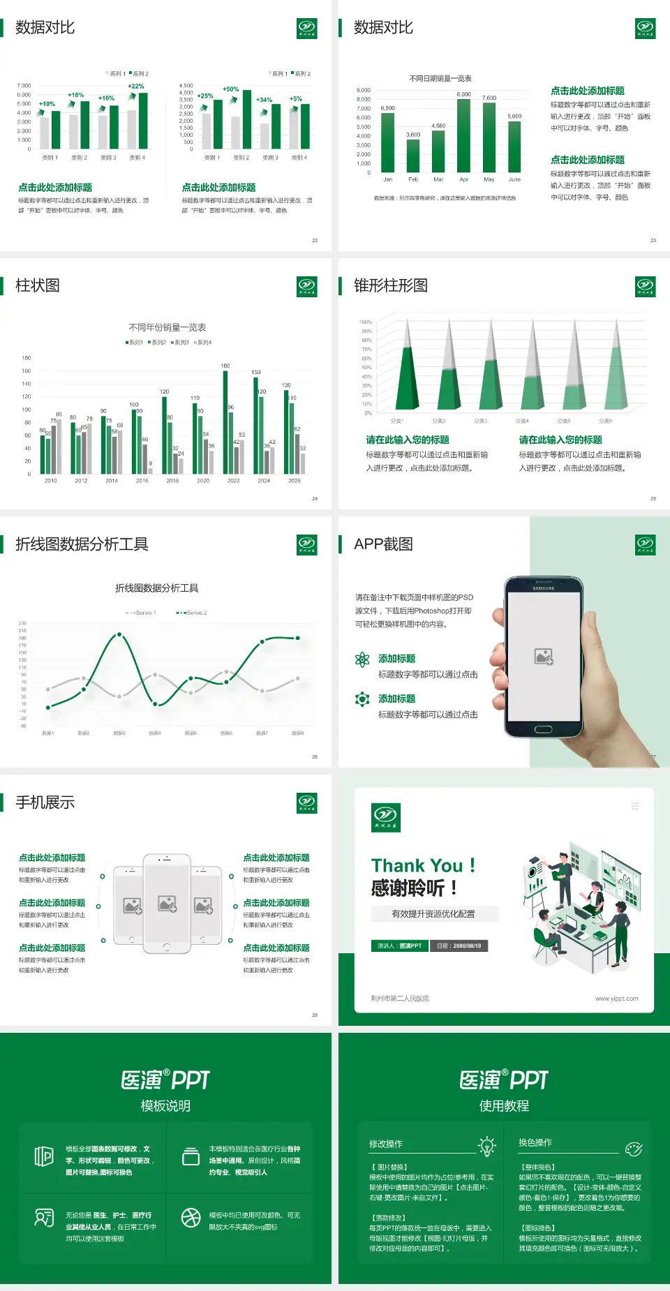 荆州市第二人民医院财务与预算报告PPT模板4:3格式幻灯片预览图4