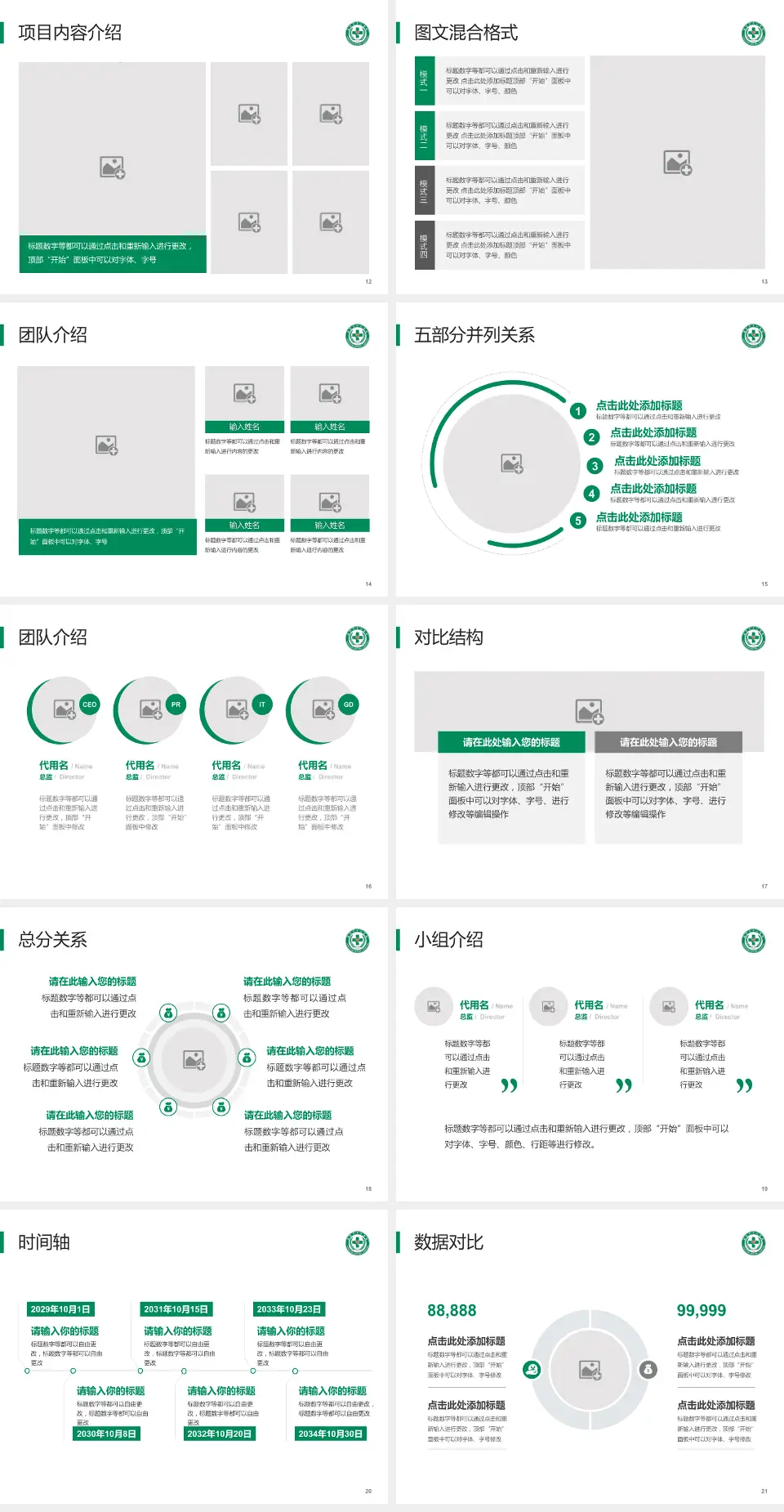 襄阳市中心医院东津院区医疗知识普及PPT模板4:3格式幻灯片预览图3