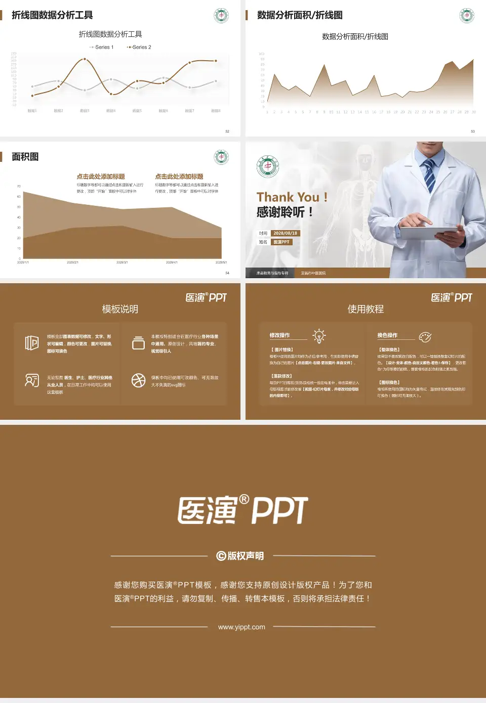 宜昌市中医医院患者教育与指导PPT模板16:9格式幻灯片预览图7