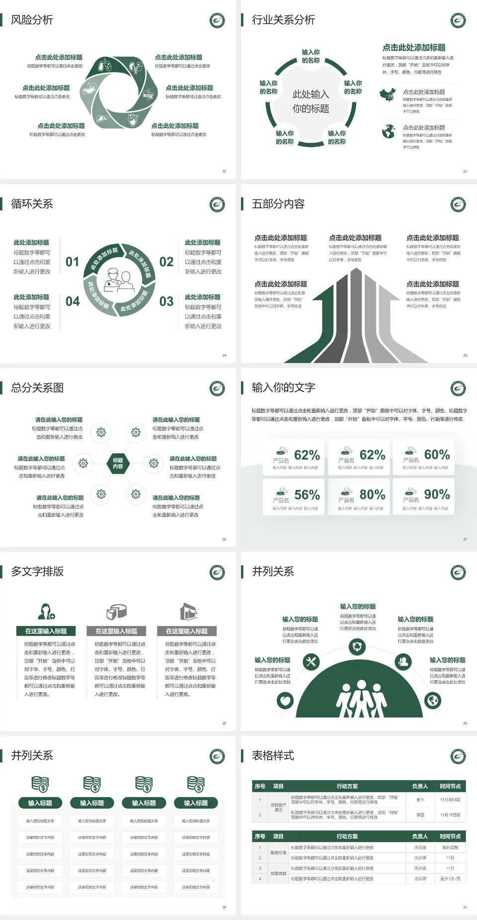 武汉市中医医院科室介绍与推广PPT模板4:3格式幻灯片预览图4
