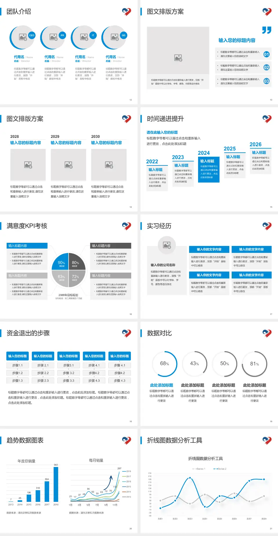 荆州市第一人民医院培训与教育PPT模板4:3格式幻灯片预览图3