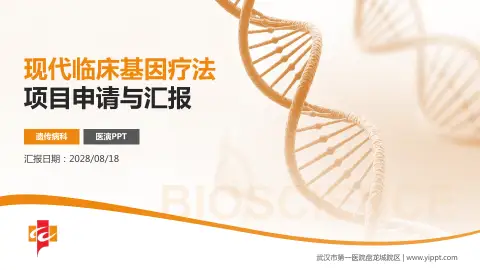 武汉市第一医院盘龙城院区项目申请与汇报PPT模板