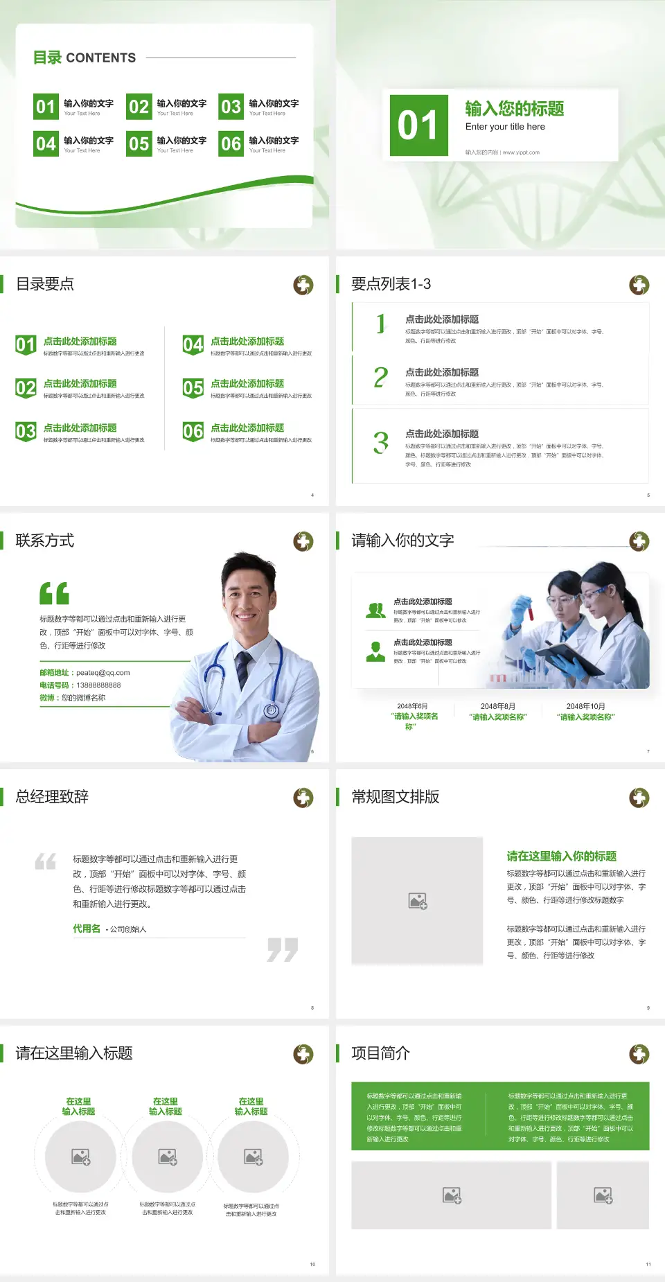 荆门市中医医院屈家岭分院项目申请与汇报PPT模板4:3格式幻灯片预览图2