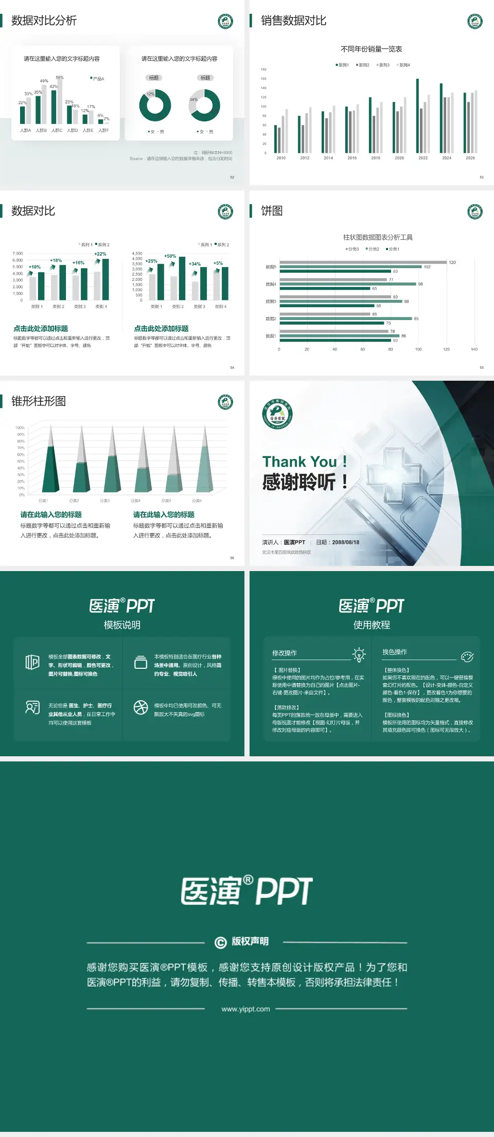 武汉市第四医院武胜路院区医疗行业比赛专用PPT模板4:3格式幻灯片预览图7