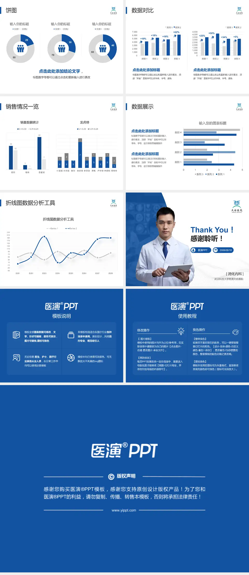 武汉科技大学附属天佑医院病例分享与讨论PPT模板4:3格式幻灯片预览图4