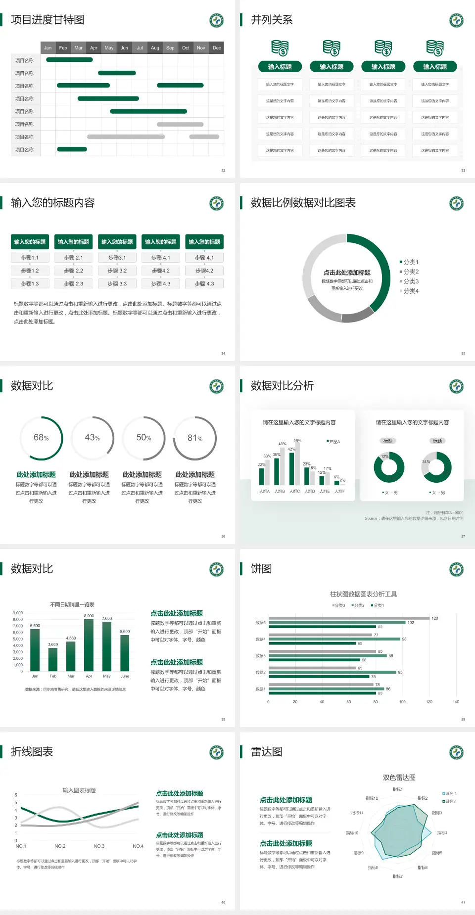 武汉市金银潭医院项目申请与汇报PPT模板4:3格式幻灯片预览图5