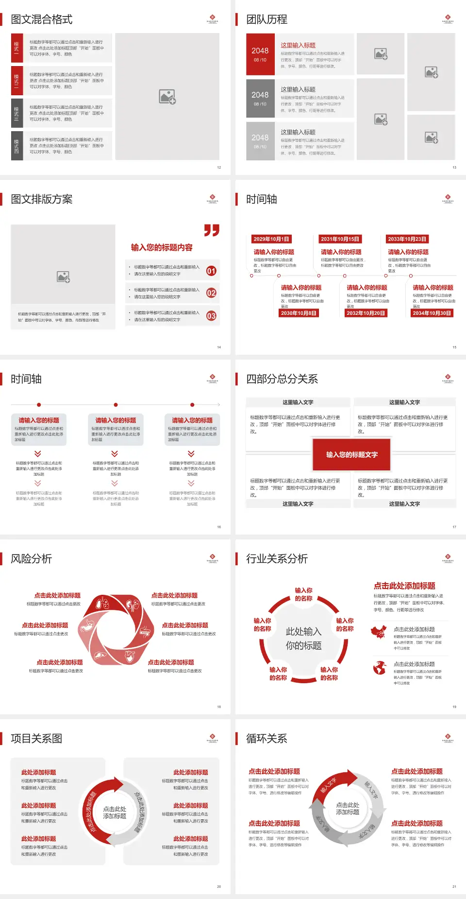 红安县中医医院项目申请与汇报PPT模板4:3格式幻灯片预览图3