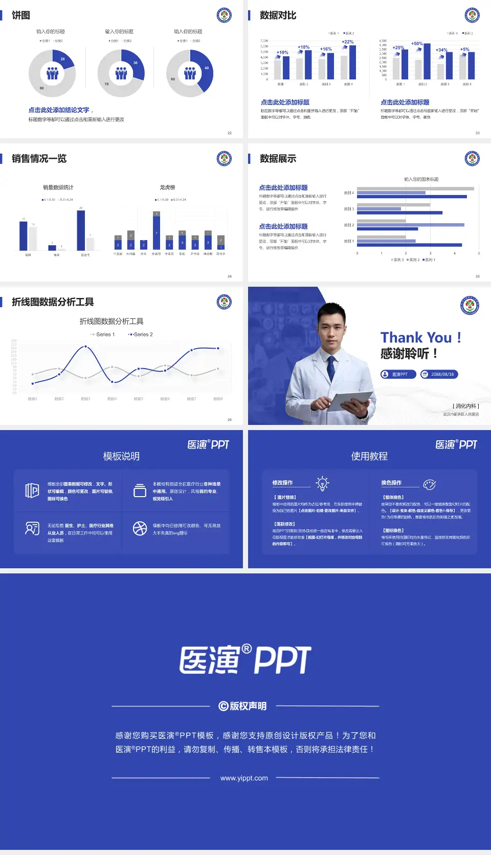 武汉市新洲区人民医院病例分享与讨论PPT模板16:9格式幻灯片预览图4
