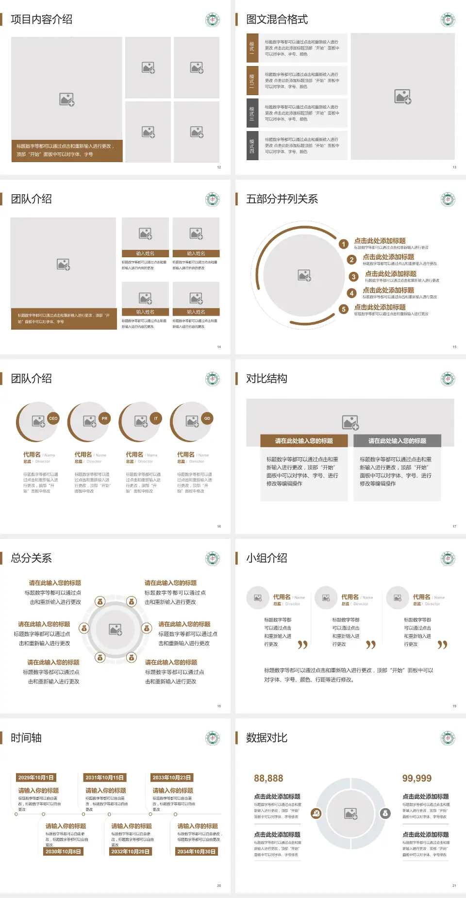 宜昌市中医医院医疗知识普及PPT模板4:3格式幻灯片预览图3