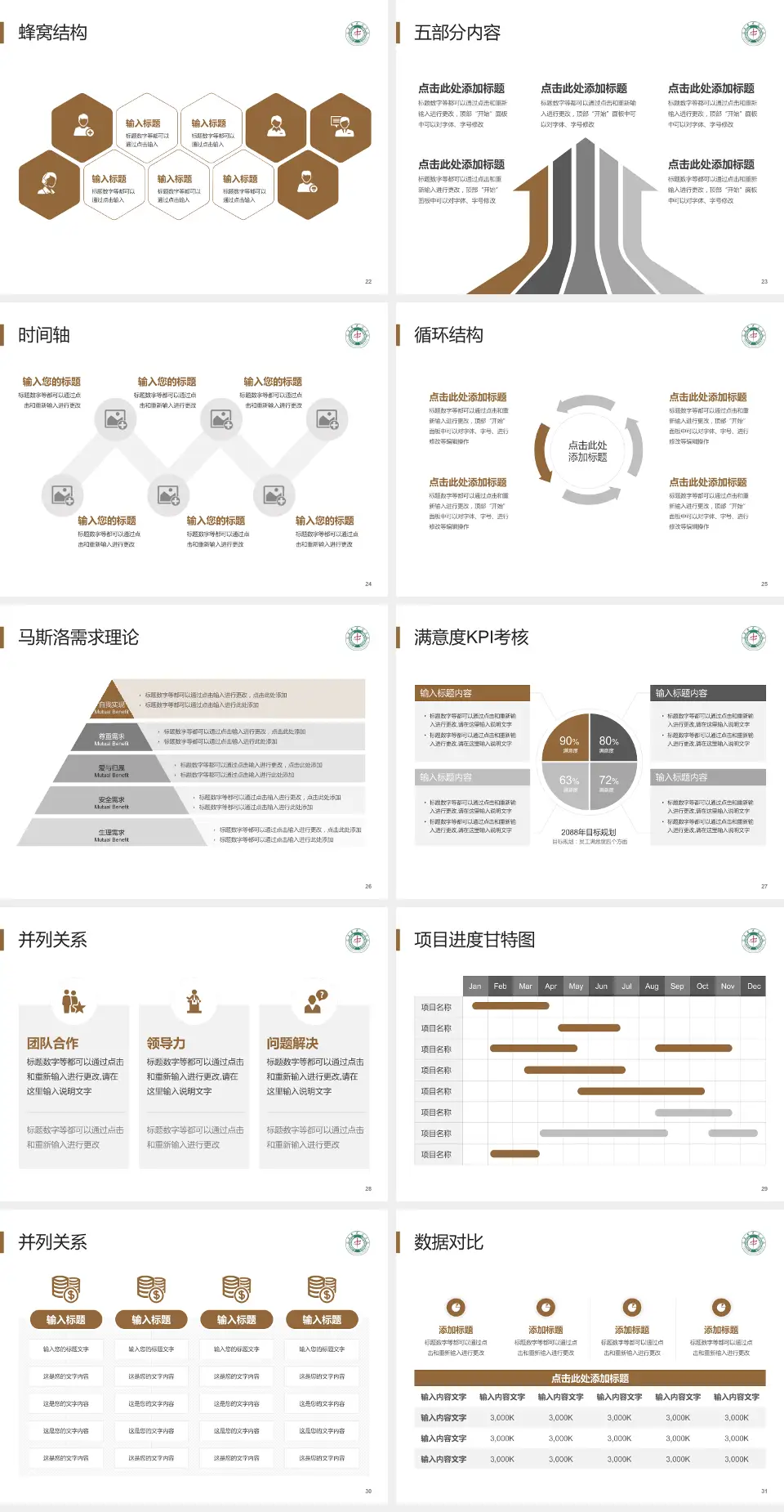 宜昌市中医医院医疗知识普及PPT模板4:3格式幻灯片预览图4