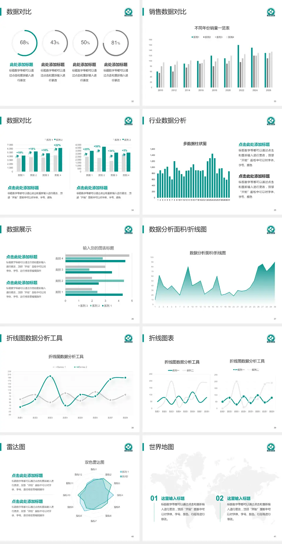 湖北省肿瘤医院会议与研讨会PPT模板4:3格式幻灯片预览图5