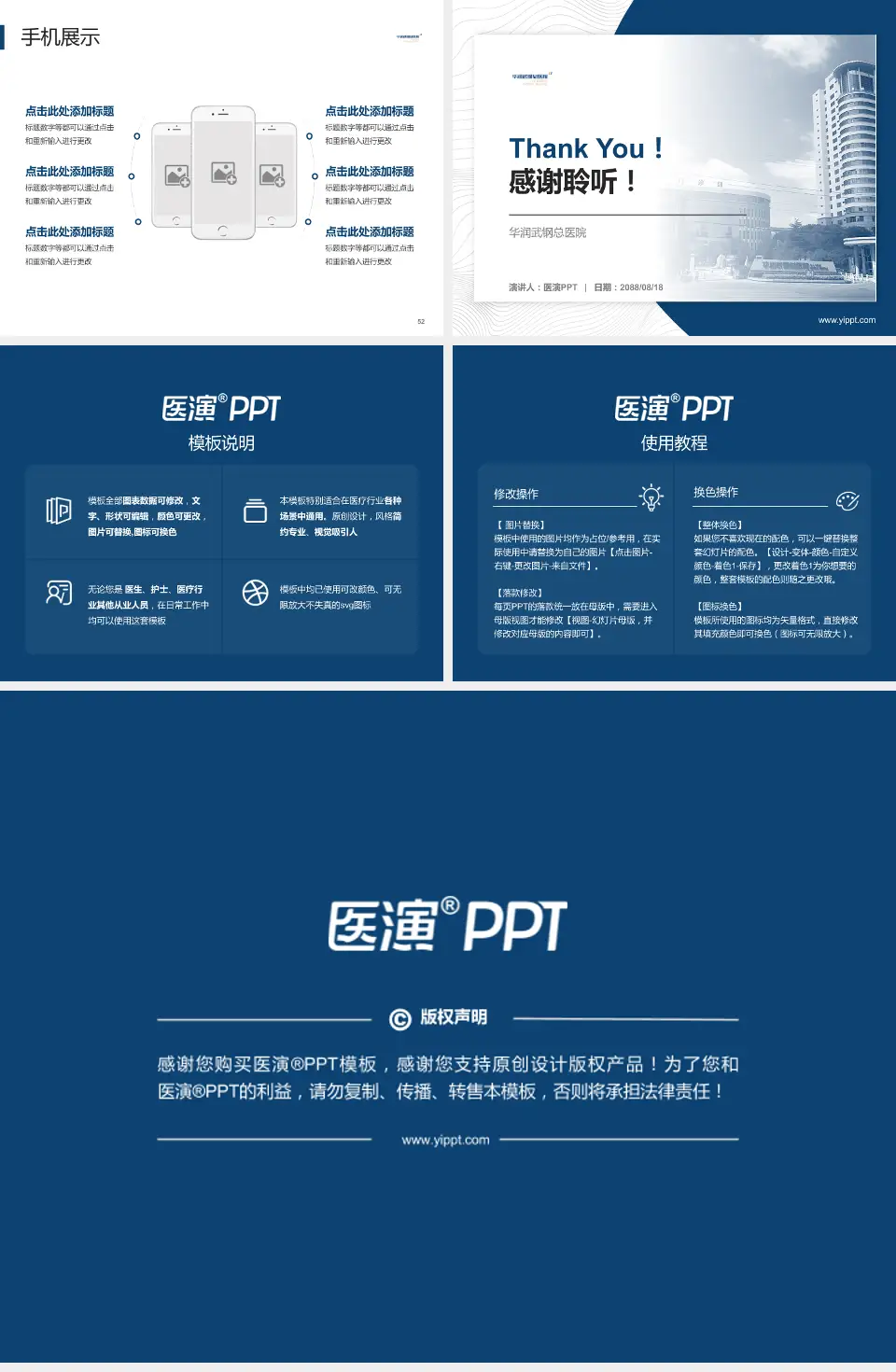 华润武钢总医院医院管理报告PPT模板4:3格式幻灯片预览图7