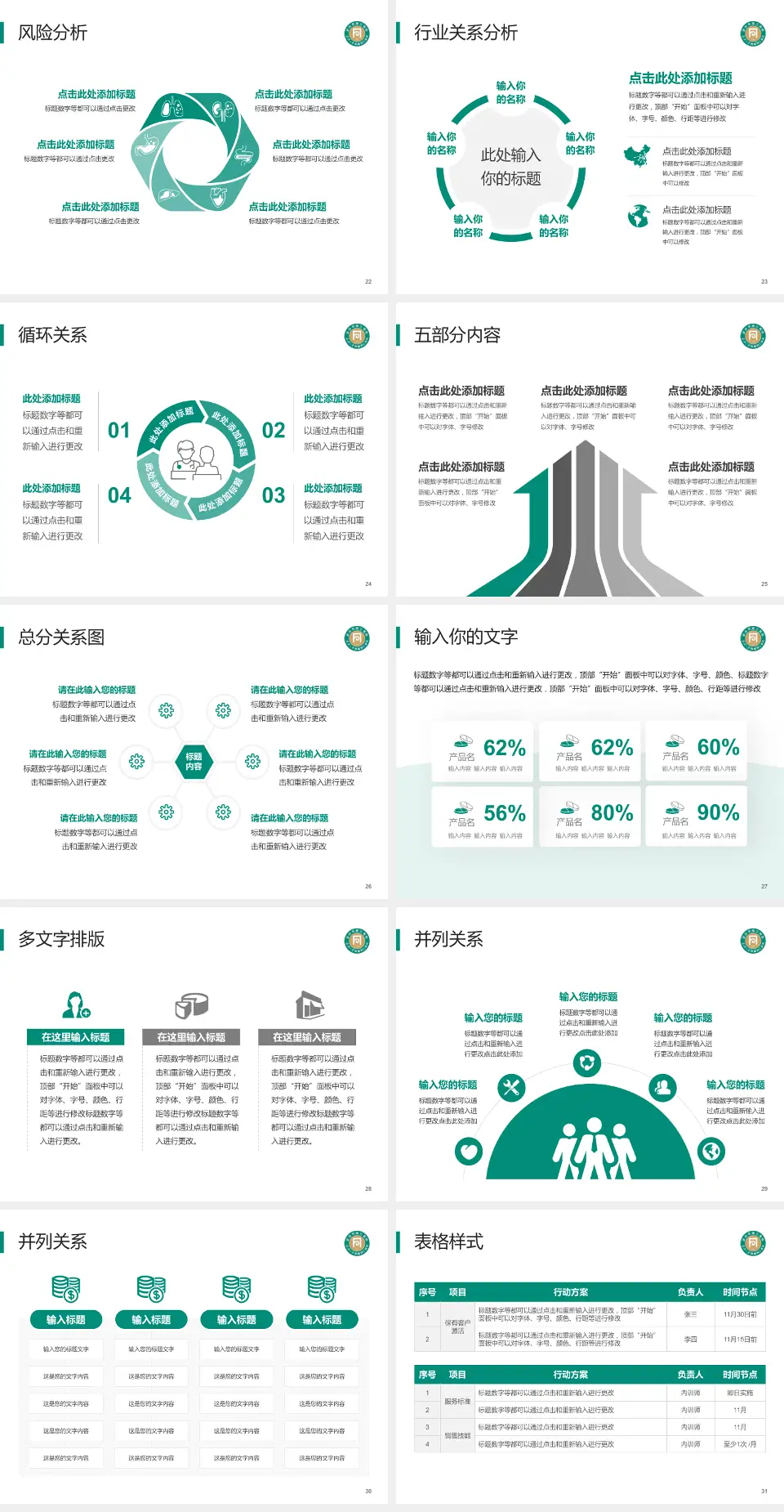武汉市第三医院光谷院区科室介绍与推广PPT模板4:3格式幻灯片预览图4