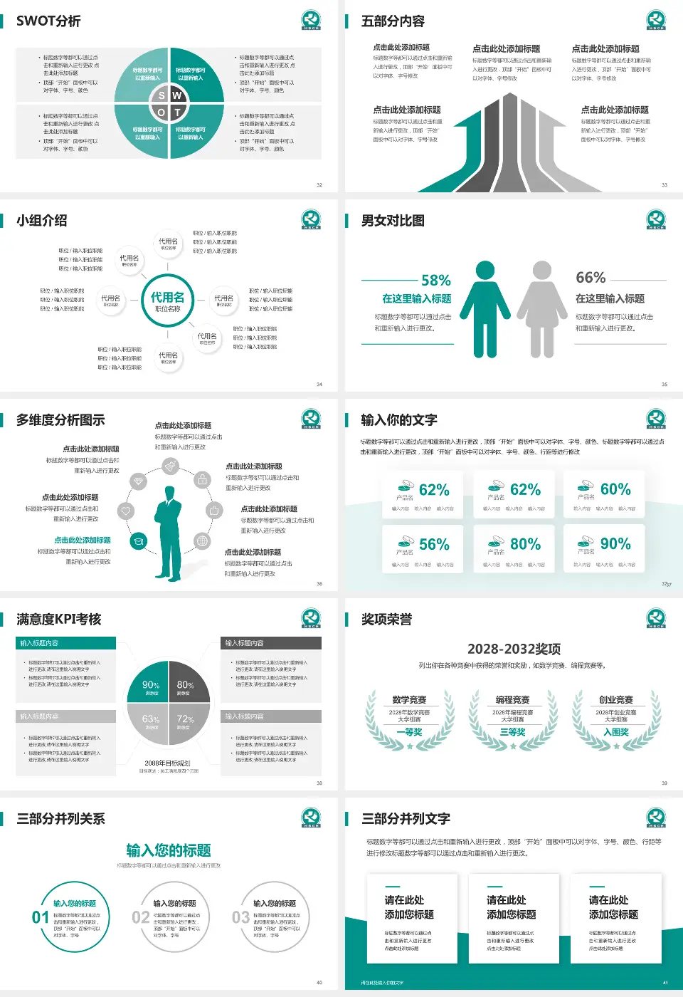 湖北省肿瘤医院医疗行业比赛专用PPT模板16:9格式幻灯片预览图5