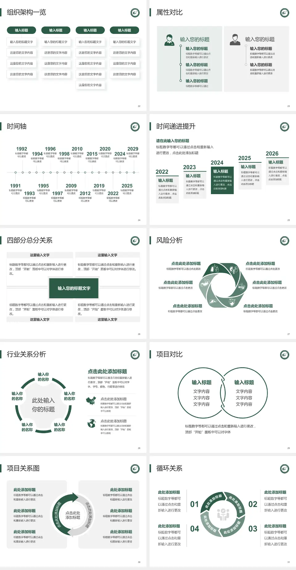 武汉市中医医院医疗行业比赛专用PPT模板4:3格式幻灯片预览图4