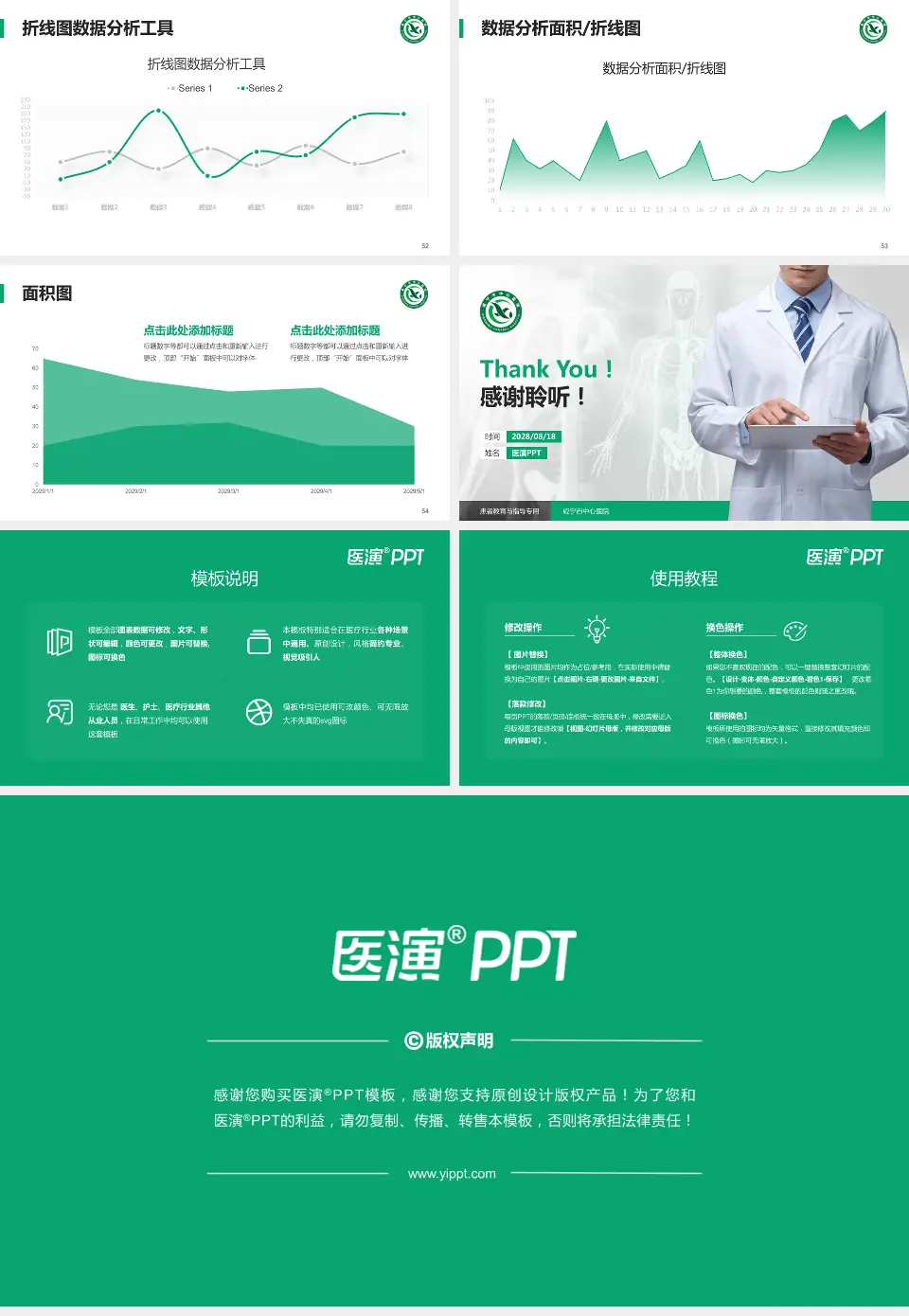 咸宁市中心医院患者教育与指导PPT模板16:9格式幻灯片预览图7