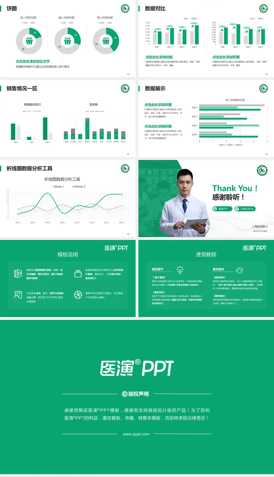 咸宁市中心医院病例分享与讨论PPT模板16:9格式幻灯片预览图4