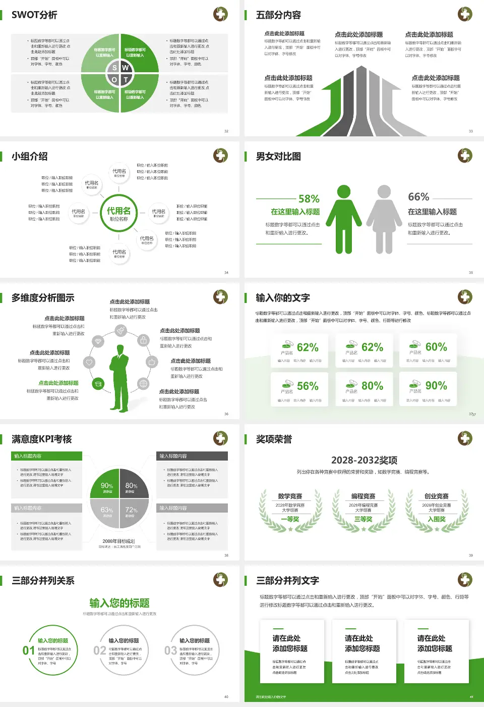 荆门市中医医院屈家岭分院医疗行业比赛专用PPT模板16:9格式幻灯片预览图5