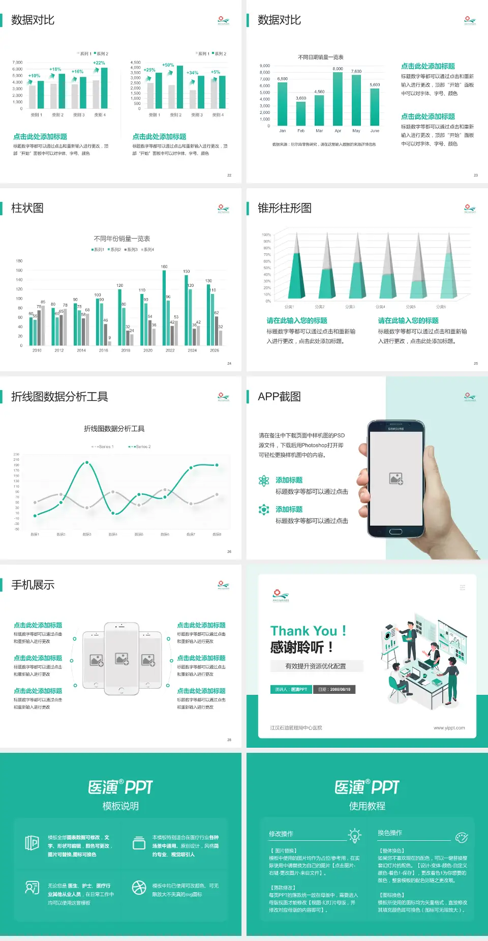 江汉石油管理局中心医院财务与预算报告PPT模板4:3格式幻灯片预览图4