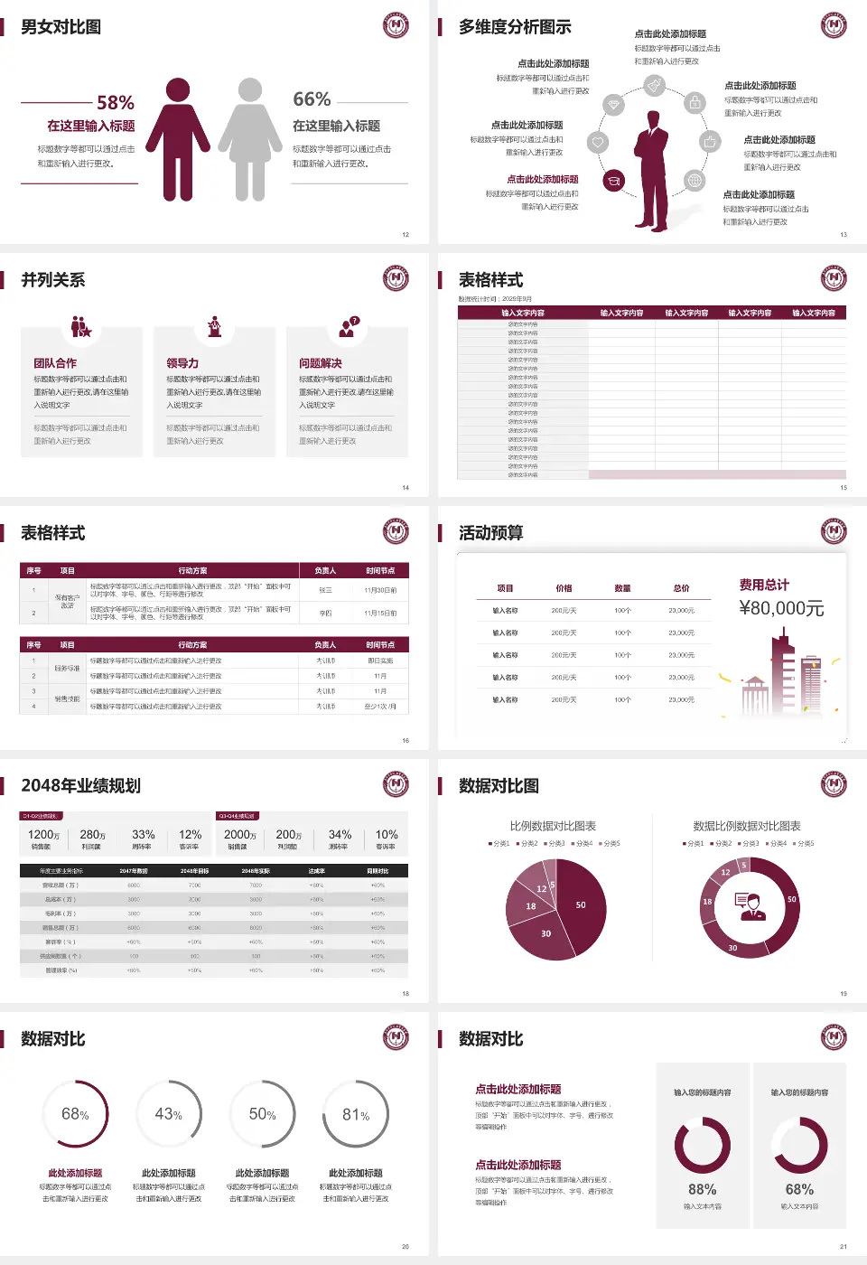 阜外华中心血管病医院财务与预算报告PPT模板16:9格式幻灯片预览图3