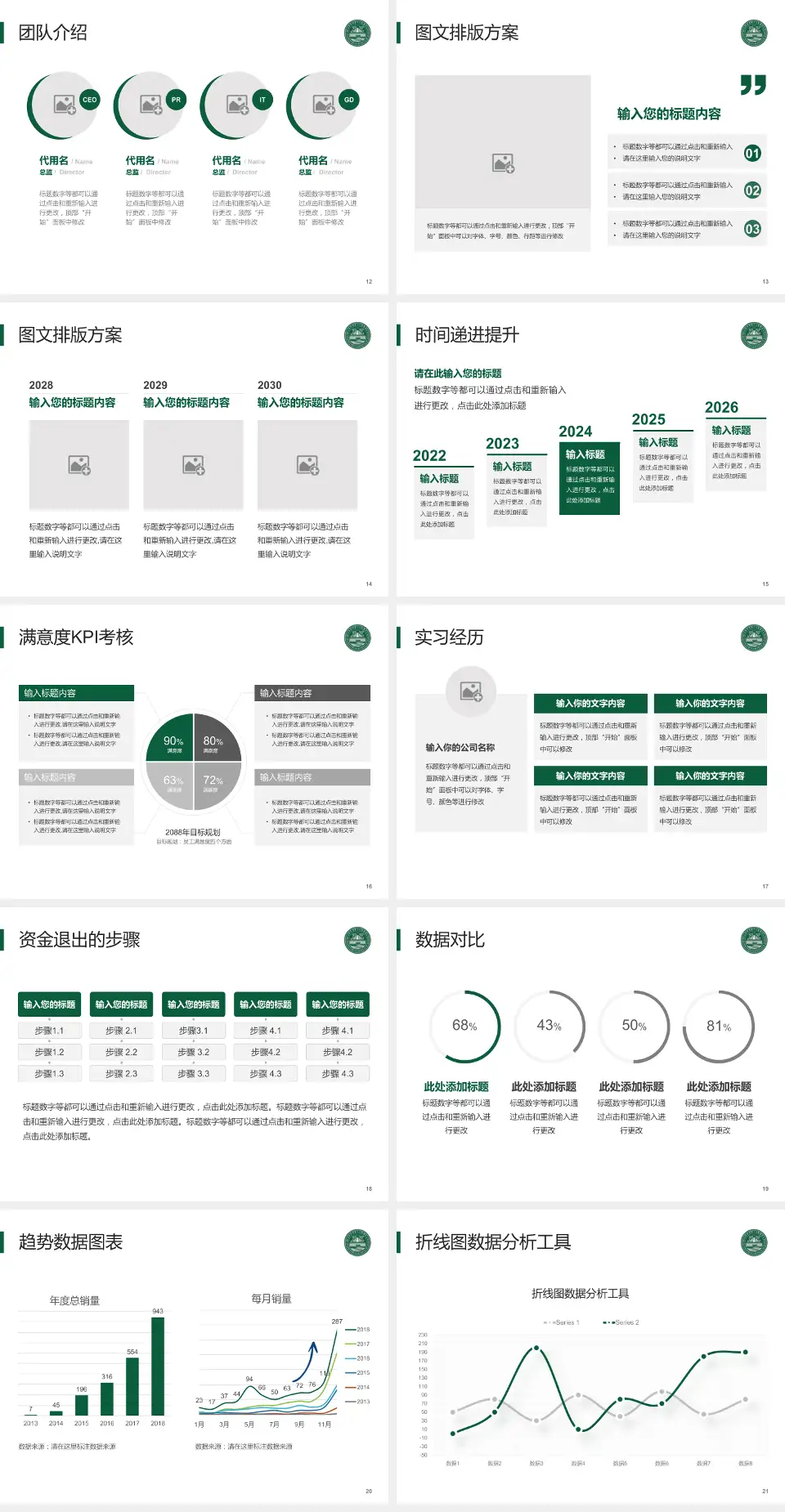 焦作市第二人民医院培训与教育PPT模板4:3格式幻灯片预览图3