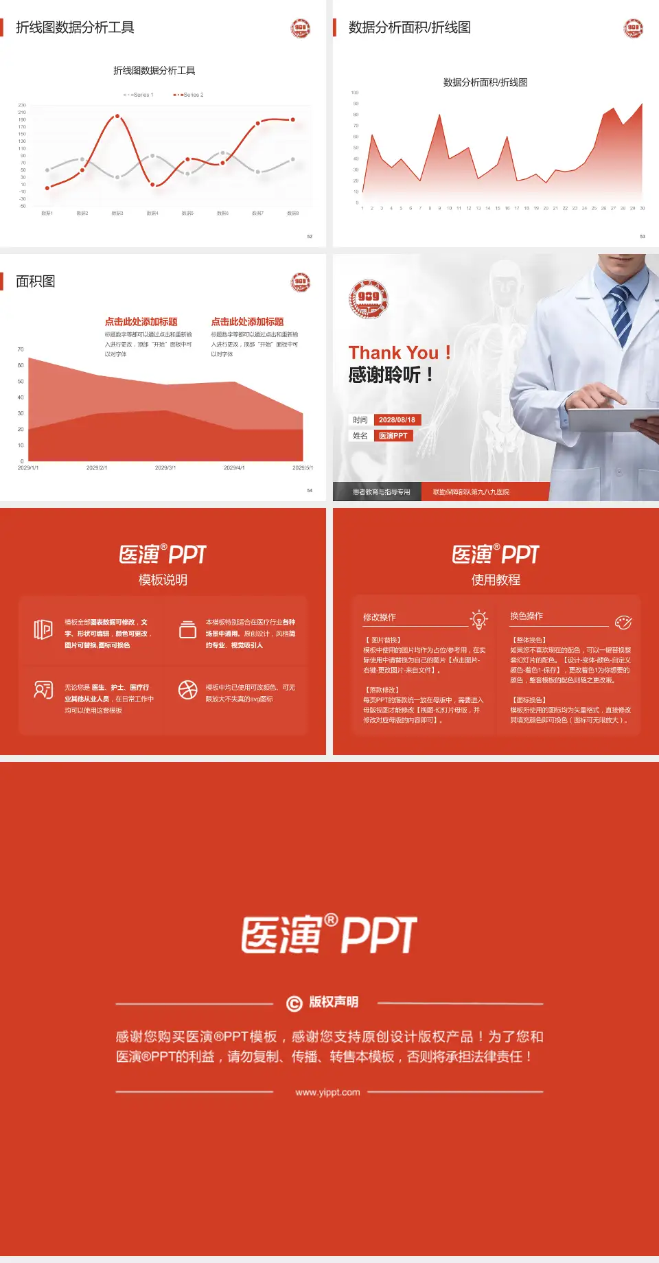 联勤保障部队第九八九医院患者教育与指导PPT模板4:3格式幻灯片预览图7