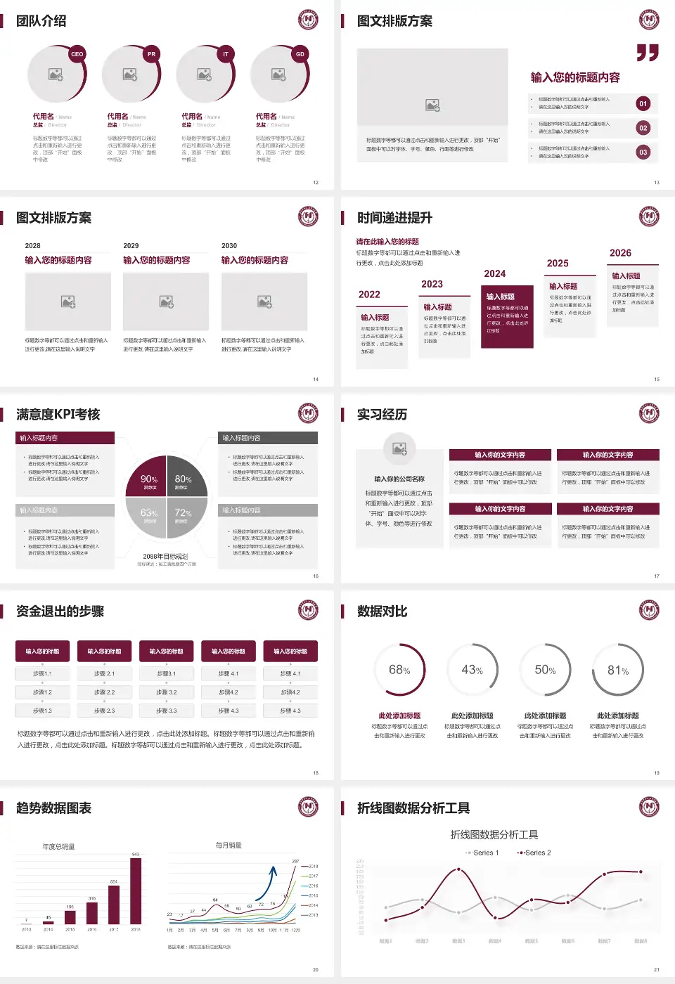 阜外华中心血管病医院培训与教育PPT模板16:9格式幻灯片预览图3
