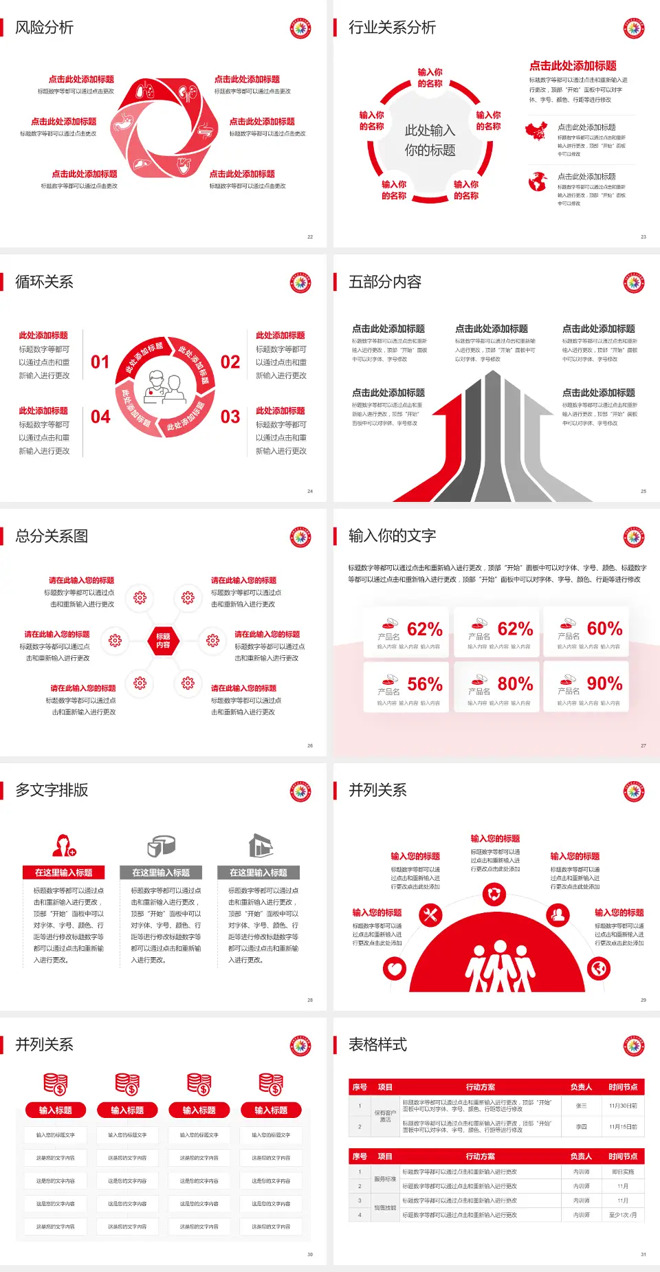 洛阳东方人民医院科室介绍与推广PPT模板4:3格式幻灯片预览图4