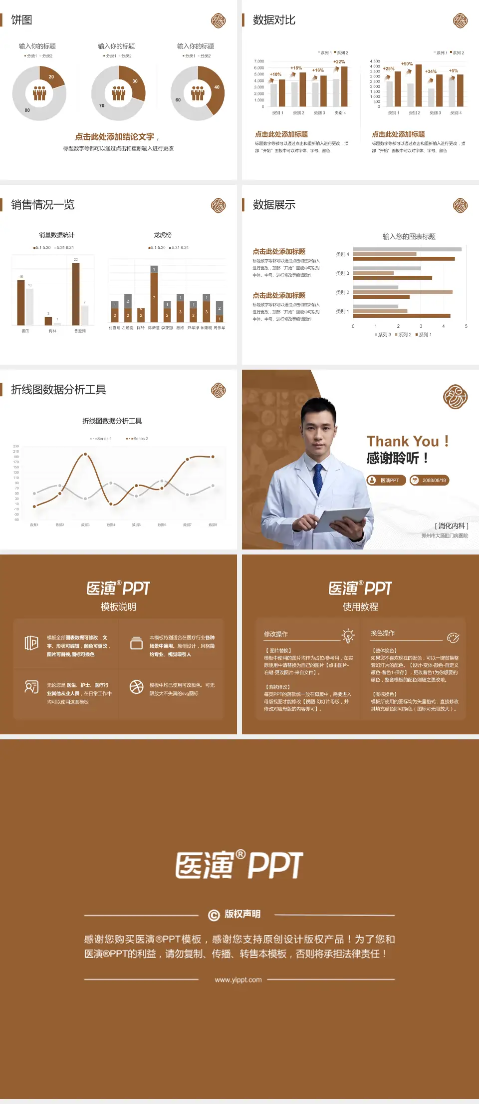 郑州市大肠肛门病医院病例分享与讨论PPT模板4:3格式幻灯片预览图4