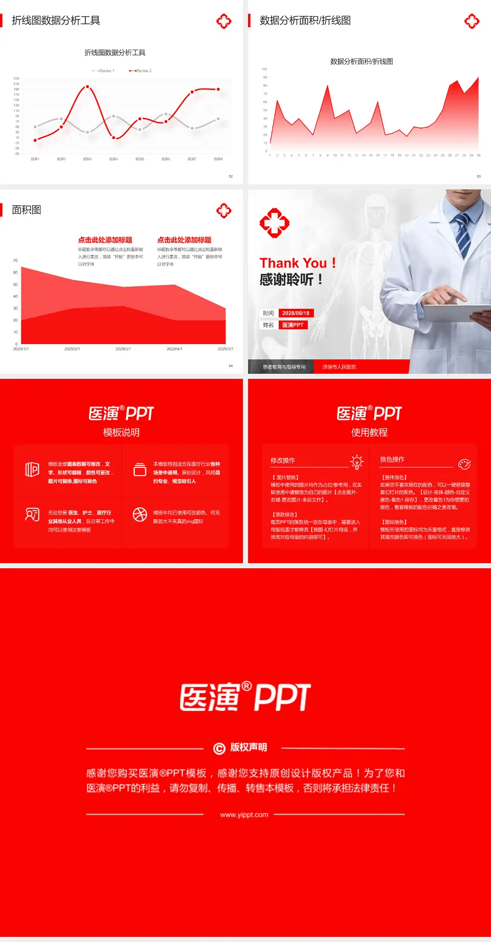 济源市人民医院患者教育与指导PPT模板4:3格式幻灯片预览图7