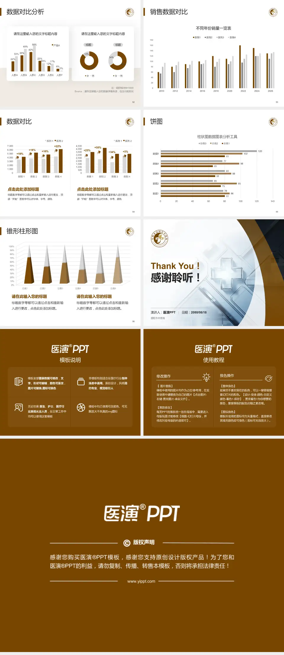 濮阳市中医院医疗行业比赛专用PPT模板4:3格式幻灯片预览图7