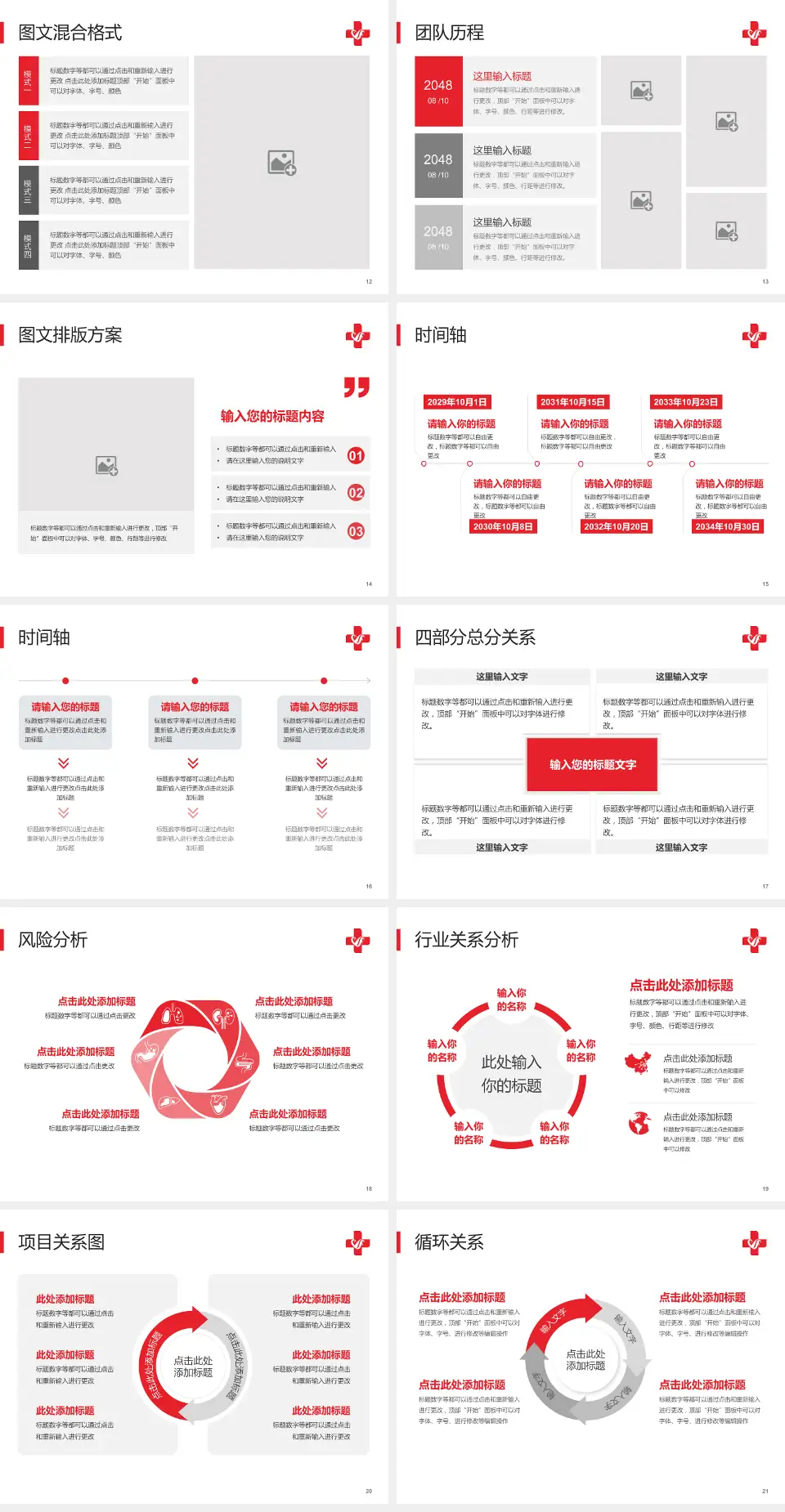 郑州阳城医院项目申请与汇报PPT模板4:3格式幻灯片预览图3