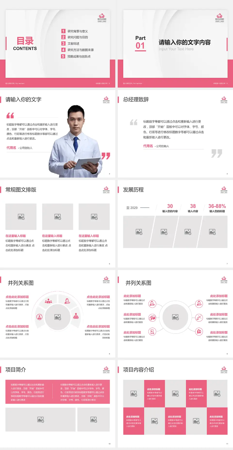 洛阳市妇幼保健院通衢院区医院管理报告PPT模板4:3格式幻灯片预览图2