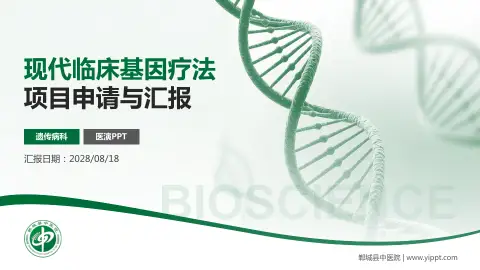 郸城县中医院项目申请与汇报PPT模板