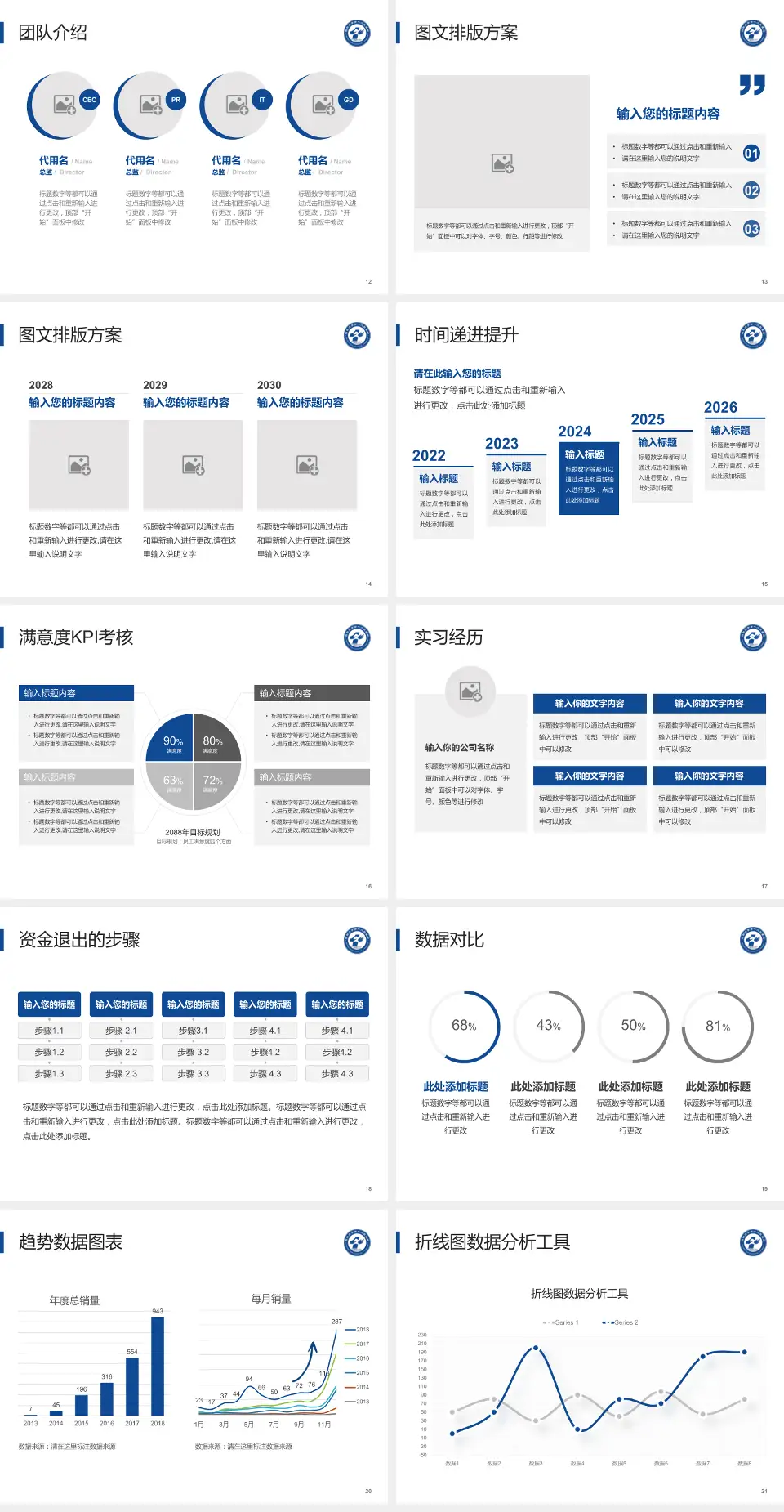 驻马店市第一人民医院培训与教育PPT模板4:3格式幻灯片预览图3